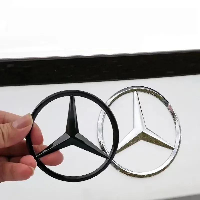 C200 E200 For Mercedes Benz 9cm ABS Car Rear Decal Trunk Emblem Sticker For Mercedes Benz S320 W164 W203 W204 W168 C180 E320 A20