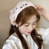 Pastoral Style Triangle Turban French Hollow Out Hair Band Retro Women Hair Scarf  Summer