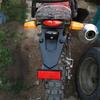 Motorcycle Rear Fenders Mudguard Cover With LED Turn Signal Brake Light for Most Motorbike Model Modification