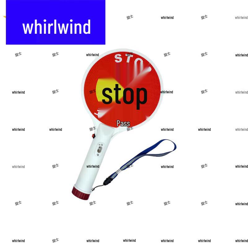 Handheld STOP Sign with Warning Light