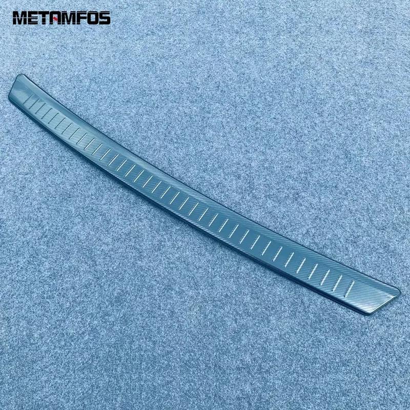 Car Accessories For Nissan Kicks    2024 Exterior Rear Trunk Bumper Foot Plate Tailgate Door Sill Scuff Guard Plate