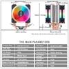 IWONGOU X99 Processor Cooler Am4 4 Heatpipes Radiator IWONGOU 4Pin PWM Cooling CPU 90mm RGB Fan for Intel Lga 2011/1366/1700/AMD
