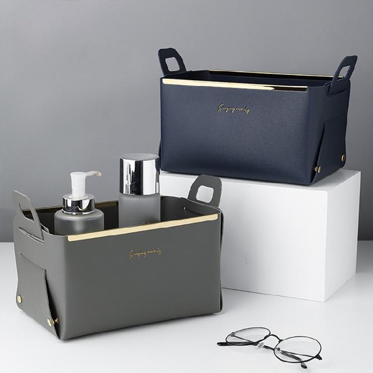 Creative Leather Storage Boxes Small Things Collection Help You to Save Spac