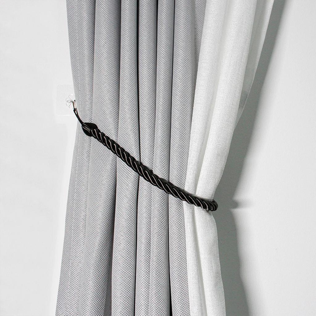 2Pcs Curtain Rope Buckle Large Rope Cotton Curtain Drape Tie Backs Holdbacks Tieback Home Decoration Curtain Accessory