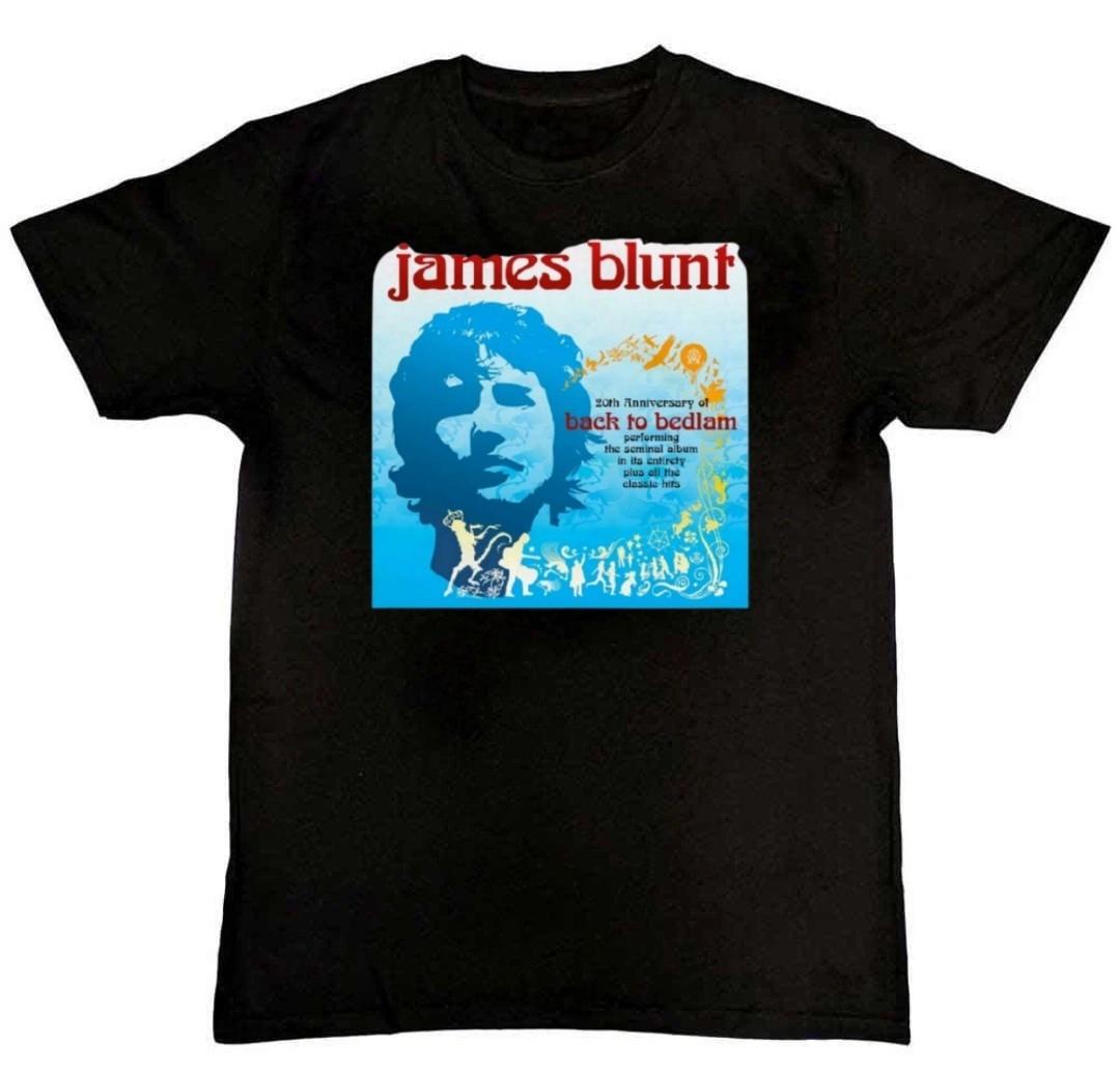 JAMES BLUNT Back To Bedlam 20th Anniversary Tour T-Shirt XL