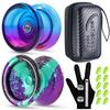 WATIEOBOO Yoyo P02 Dual Color and Camouflage Metal Dual Mode To Perfect for Professional Players and Includes a Free Accessory Gift 2-Piece Set Yo-Yo