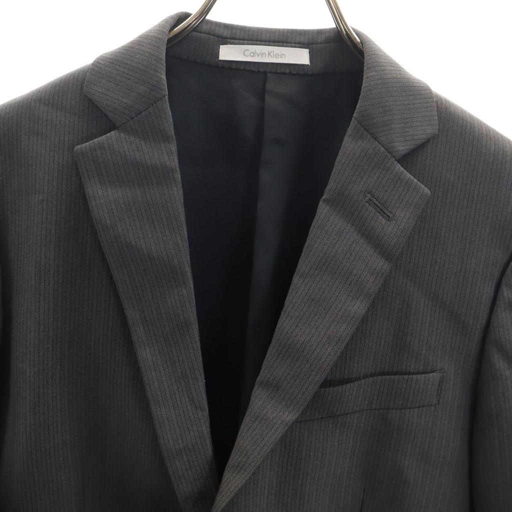 Calvin klein Striped Pattern suit Setup 34 gray Men's Used