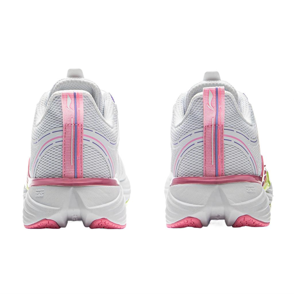 Li Ning Kids Floating Pre Running Non-Slip Shock Absorbing Breathable Low-Top Running Shoes Men Running Shoes Standard-White YKFU050-8