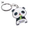 Fashion Lovely Panda Metal Keyring Keychain Car Key Holder Bag Pendant Gift