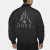 Nike Kyrie Basketball Sports Mesh Panel Print Woven Bomber Jacket Cotton Outerwear Men Jacket Black CK6671-010