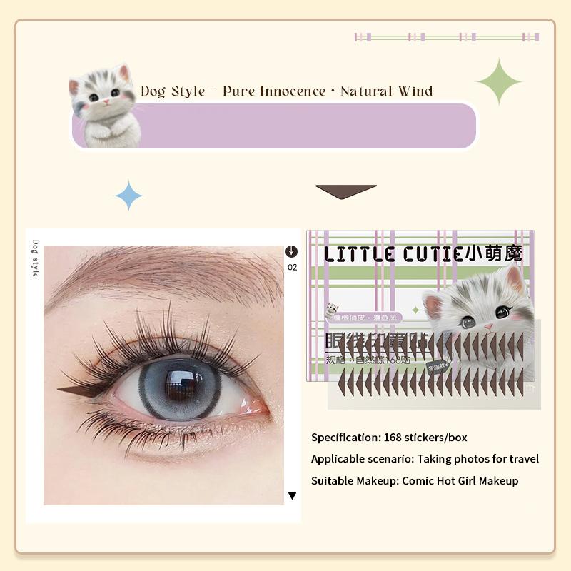 168/210 szt. Naklejka z pieczątką do eyelinera Wodoodporna Odporna na pot Dopasowująca się Opuchnięte oko Pęcherz Regulująca Plaster do eyelinera