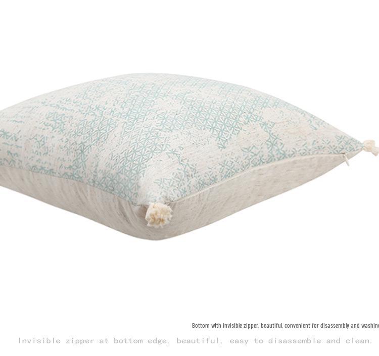 Retro Landhausdruck Baumwoll-Leinen Überwurf Kissenbezug