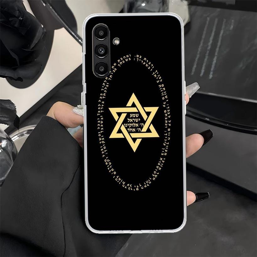 David Jewish Star Symbol Phone Case for Samsung Galaxy A16 A26 A36 A56 A15 A14 A13 A12 A55 A54 A53 A25 A24 A23 A35 A34 A33 A05S