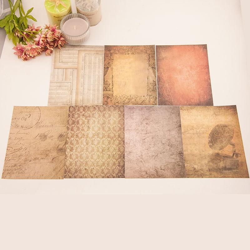 14 Sheets Rose Craft Paper Pads Cutting Dies Art Retro  Background Origami Scrapbooking Card Making