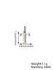 Small Luxury Initial Charm Pendant Set, DIY Letter Necklace Making Supplies, Fashionable Jewelry Parts