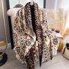 Winter Imitation Cashmere Scarf Women Design Outdoor Warm Pashmina Blanket Scarves Female Shawl Wraps Thick Foulard Bufanda