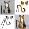 Plush Beast Ear Hairband Animes Maid Headband Cosplay Party Dress Up Hair Decors