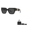 Versace Logo Square Sunglasses Women sunglasses Black 0VE4409-GB1-87-BLACK