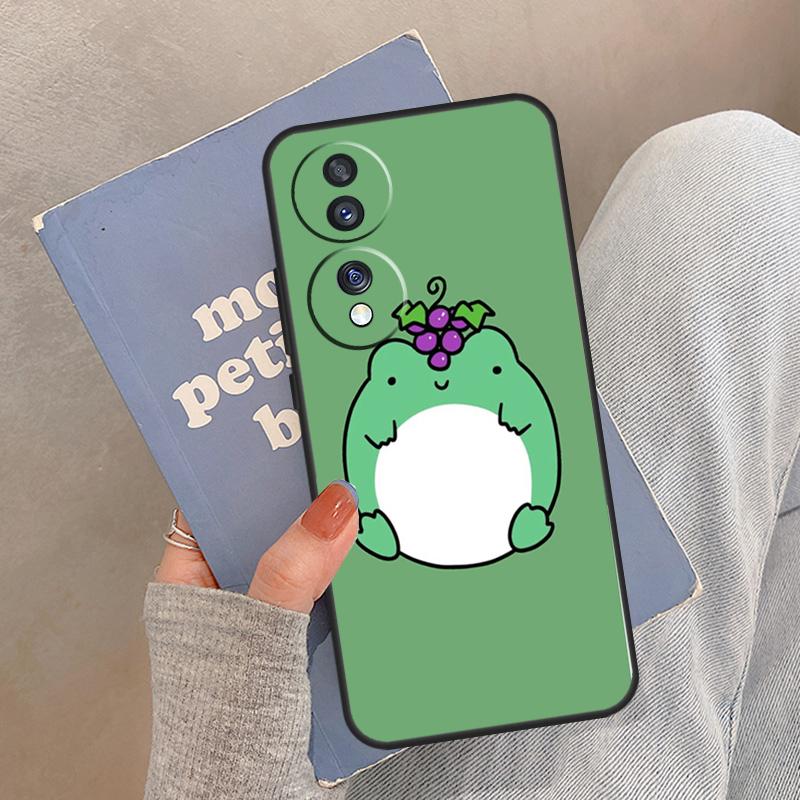 Cute Funny Frog Case For Honor Magic 8 7 6 5 Pro Cover For Honor 400 200 X9c X9b X9a X8a X8b 50 70 90 Lite