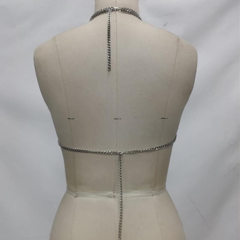 Stylish Green Pearls Bead Chest Chain with Acrylic Beads for Versatile Outfit Matching Suitable Any Social Event