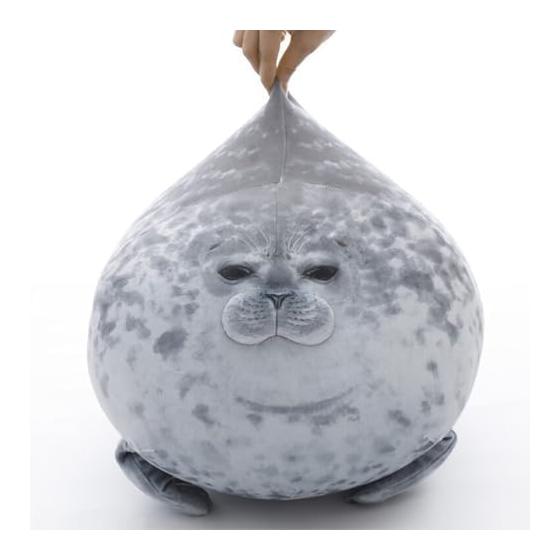 Мягкая игрушка Тюлень, Плюшевая игрушка, Подушка для объятий, Доступна в 4 размерах, Пушистая, Супер мягкая, Подушка для сна, Подушка для дневного сна, Обнимашки, Снятие стресса,
