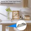 5/10/20Pcs Fasteners Connector Stainless Steel Right Angle Corner Stand Supporting Furniture Corner Connector Furniture Hardware