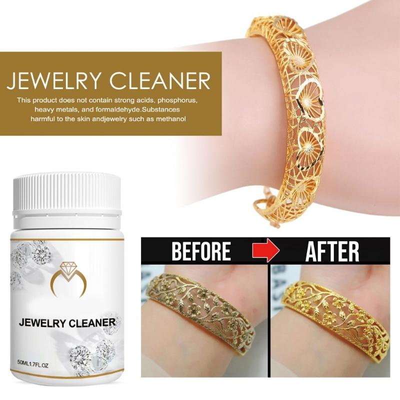 Praktischer Schmuckreiniger Schmuckreinigungslösung Natürliche Inhaltsstoffe Reiniger Schmuckreinigungslösung Nachtformel