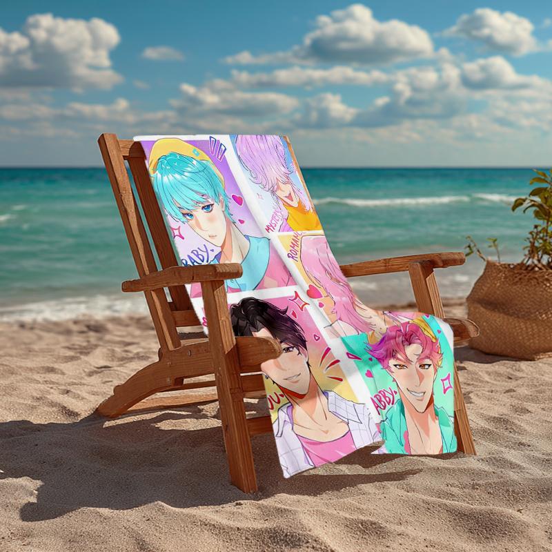 Ultra-Soft Beach Towel with Saja Boys Theme,Ideal for Pool - Camping, Diving - Perfect Travel Essential, Vibrant Beach Towel.