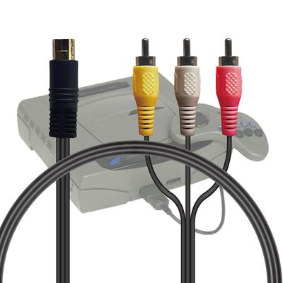 Allone AV Cable for Sega Saturn X X 5cm Stereo AV (Early/Late Models) 1.5 1.5 Cable, Portable, ALG-SSAVC