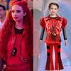 Descendants 4 Movie Replica 3-Piece Set, Kids Red Stage Cosplay Formal Dress