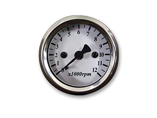 

48mm Tachometer White Electric Light Bulb Light