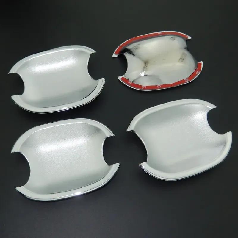 Car Decoration Door Handle Cover For Peugeot 207 308 407 3008 For Citroen C4 C6 Jumpy Cars Accessories Chrome Silver Styling