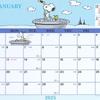 Sanrio Sheet Calendar 2025 Snoopy Tabletop 451479