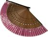 Silk Fan with Fan Case and Pouch Sakura Long for Decorative Carved 1296 Large [Hanakanzashi] Women's - (Cherry Blossom) Pattern, Strand, Women, Ribs,