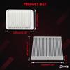 Engine And Cabin Air Filter Combo Set Compatible With Toyota Scion Pontiac Vehicle Corolla 2009- Matrix 2009-2014 Yaris 2006-2018, XD 2008-2014, Vibe