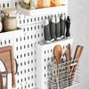 Modular Pegboard Wall Storage Organizers Pegboard Accessories For Damp Areas Bathroom Kitchen Game Room Waterproof Design