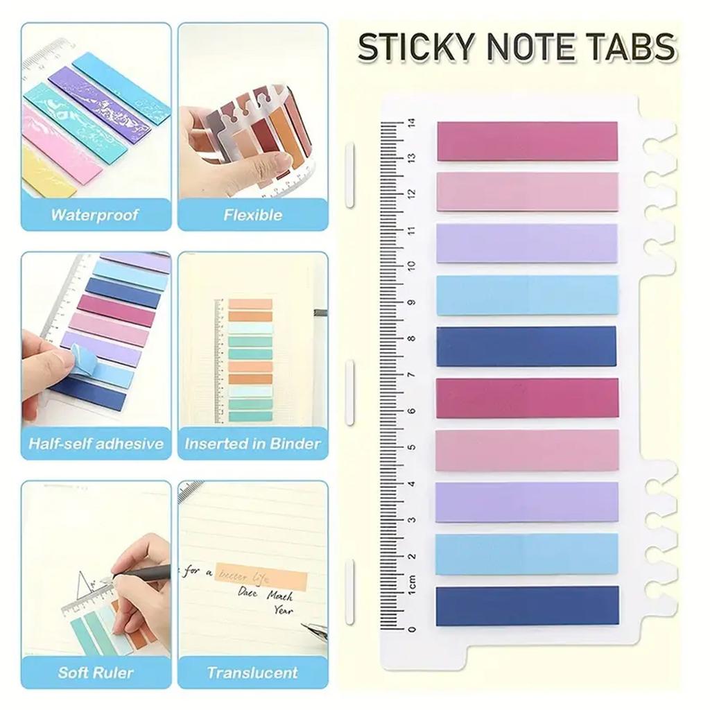 1600 pièces/paquet Marqueurs de Page Notes Adhésives Onglets Onglets de Livre Onglets Adhésifs Stick It Tabs