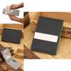 Men's Sophisticated Black Genuine Leather Wallet With Silver Money Clip And Card Holder
