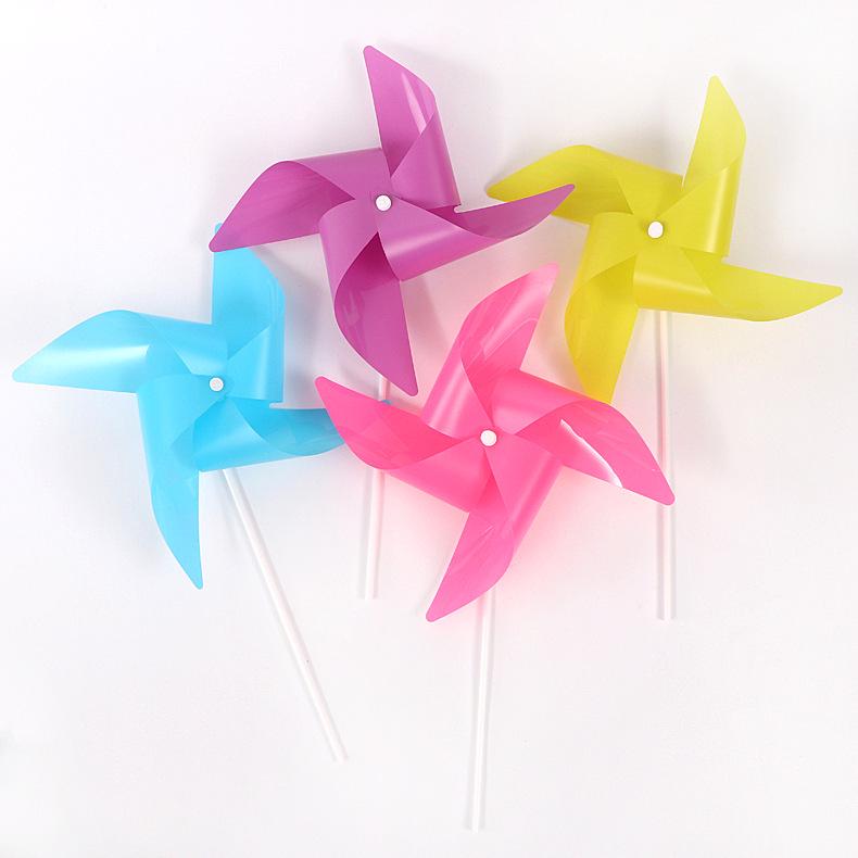 Handmade Colorful Seven-Color Rotating Pinwheel: Outdoor Prop and Toy