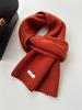 100% Pure Wool Knitted Scarf - Versatile Autumn/Winter Cashmere Neck Warmer for Couples