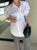 Korean Chic Stylish Women's Loose-Fit Shirt - Spring/Autumn Trendy BF Lazy Style