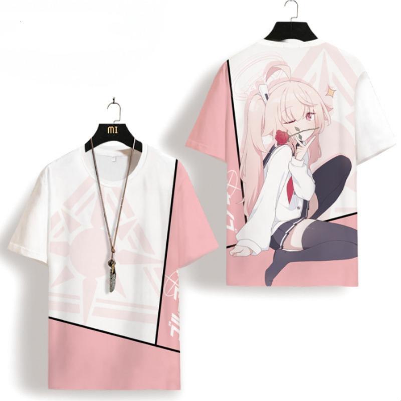 

Game Blue Archive T-shirt Male 3D Print Kid Anime T shirt Men Women Short Sleeve O-Neck Tee Fashion S