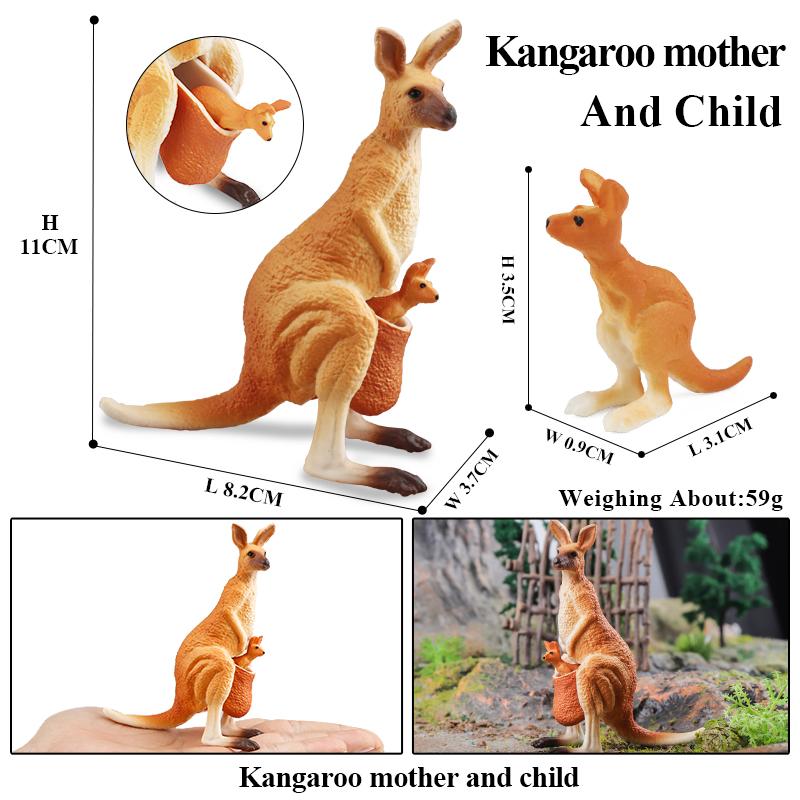 

Oenux Классические австралийские дикие животные Кенгуру Коала Утконос Тасманский дьявол Ехидна Казуар Модель Фигурка Игрушка Подарок для ребенка