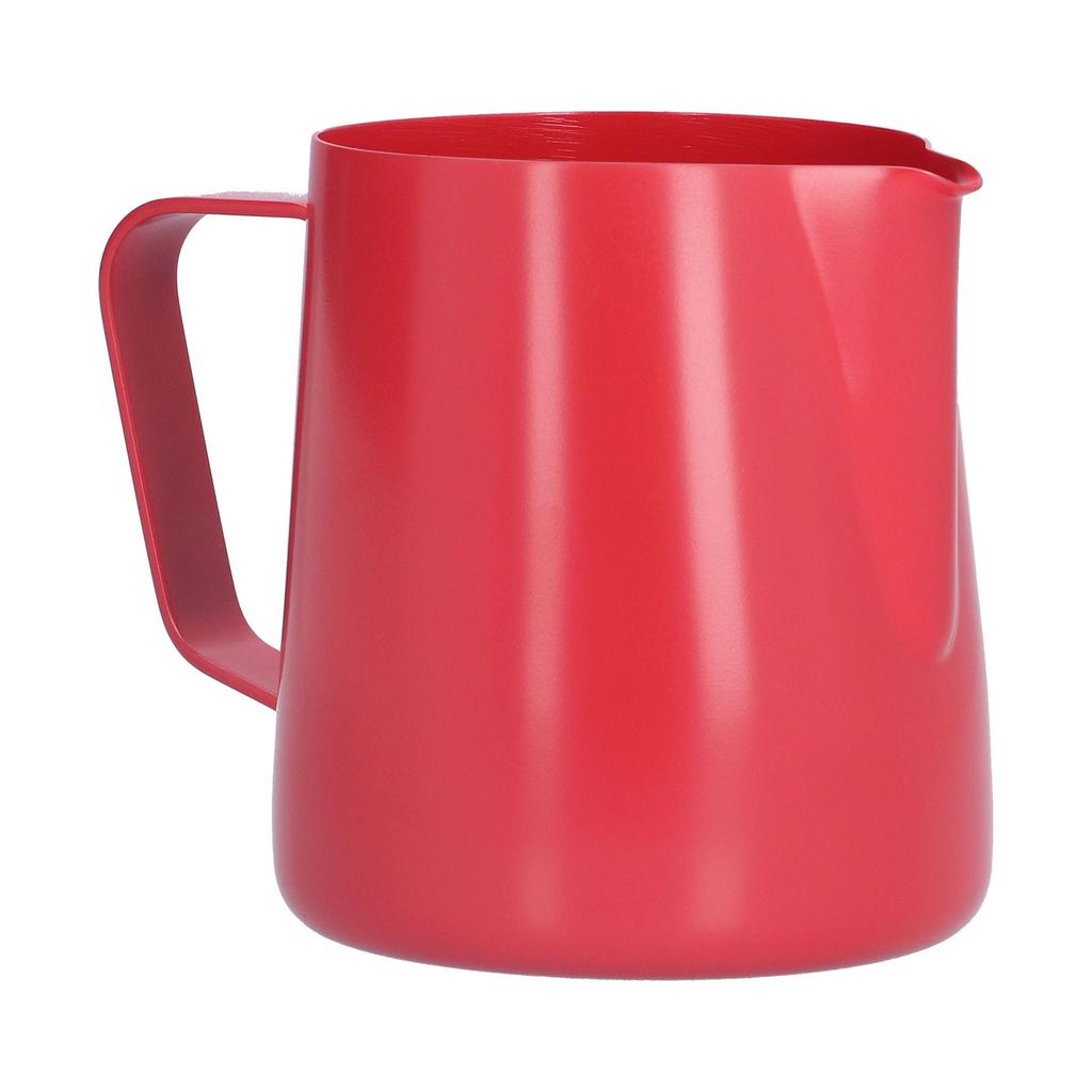 400ml PTFE Pointed Mouth Milk Frothing Jug Stainless Steel Coffee Jug for Home KitchenRed