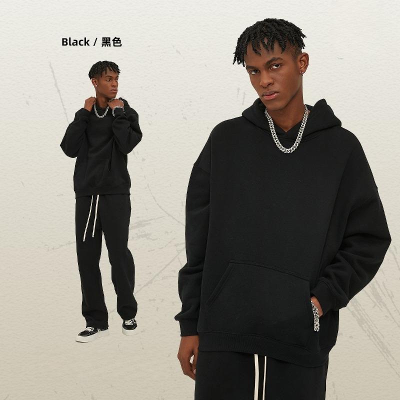 EastRogue New Loose-fitting 350g Fleece-lined Trendy Hoodie for Men, Oversized and Thickened with A Hood.