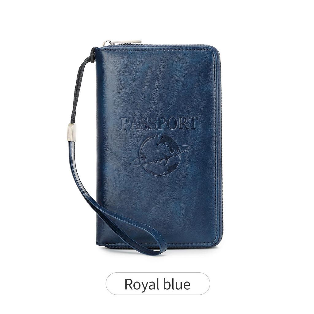 New Long Passport Bag, Multi-function Zipper, Passport Holder, Travel Ticket Storage, ID Bag.