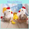 Chicken Yellow Stuffed Animal With Short Plush Toys For Children Gift Cuddle And