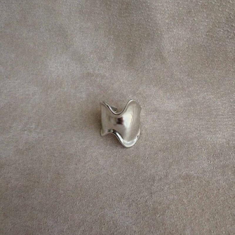 Personalized Glossy Minimalist Irregular Bump Ring Fashion Niche Unique Design Cold Wind Ring