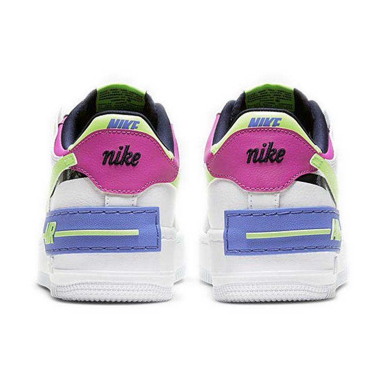 Nike Air Force 1 Low Shadow White Sapphire Barely Volt Women's CJ1641-100