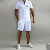 Men's Summer Lapel Polo & Shorts Slim-Fit Casual Set - In Stock